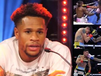AKHi TV discussing Devin Haney's reaction to O'Shaquie Foster dropping Emanuel Navarrete