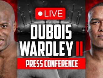 Daniel Dubois and Fabio Wardley face off at the final press conference ahead of their October 17 WBO heavyweight title rematch at The O2