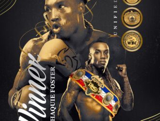 Ring Magazine graphic: O'Shaquie Foster, and still / and new — winner by unanimous decision over Emanuel Navarrete