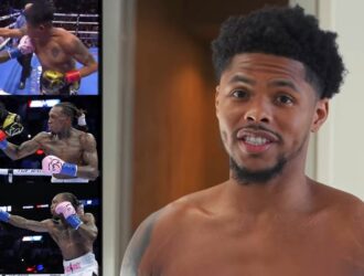 AKHi TV discussing Shakur Stevenson's reaction to O'Shaquie Foster dropping Emanuel Navarrete
