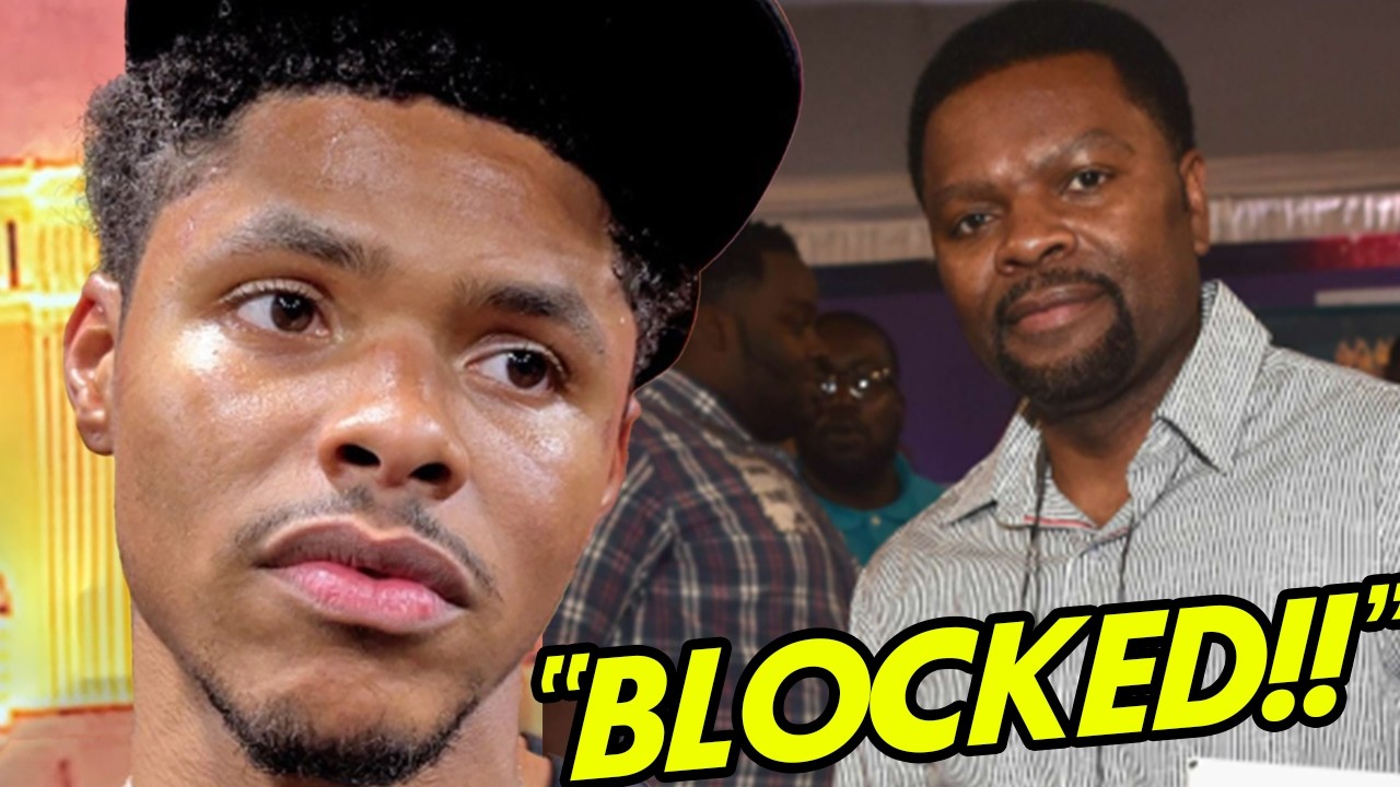 Shakur Stevenson and J. Prince in the "BLOCKED!!" thumbnail from the viral Haney-Stevenson video
