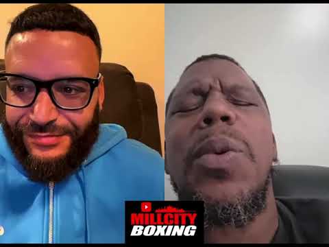 Brian Norman Sr on a video call discussing Floyd Schofield's title options