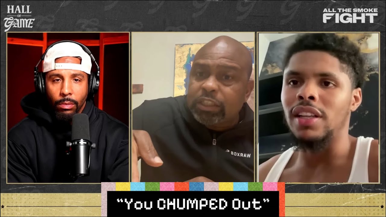 AKHi TV video thumbnail on Roy Jones criticizing Shakur Stevenson's conditions for a Devin Haney fight at 147 pounds