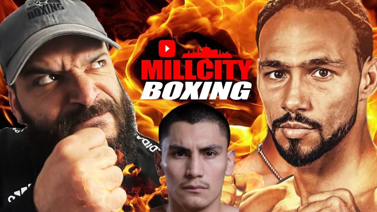 Keith Thurman and Vergil Ortiz face off in a Mill City Boxing graphic for December fight talks at 160 pounds