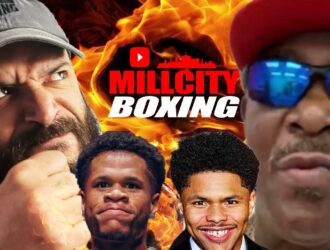 Mill City Boxing video thumbnail for Shakur Stevenson's trainer Willie Moses dropping a bombshell on Devin and Bill Haney